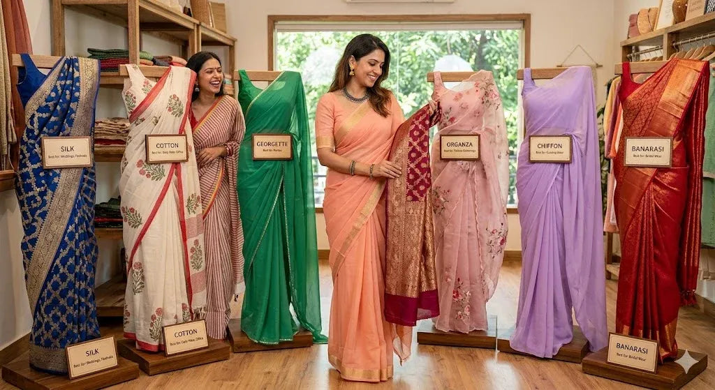 The Ultimate Guide to Saree Fabrics Every Woman Should Know