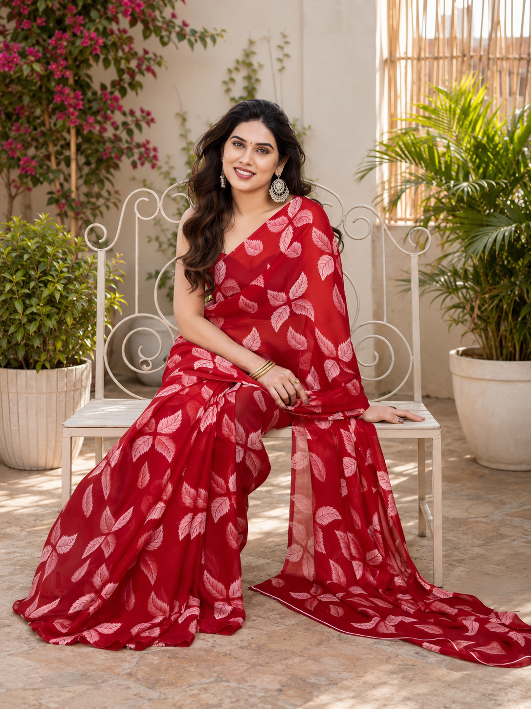 Fabrica Vibe Handwoven Bengal Cotton Saree with Unstitched Blouse Piece